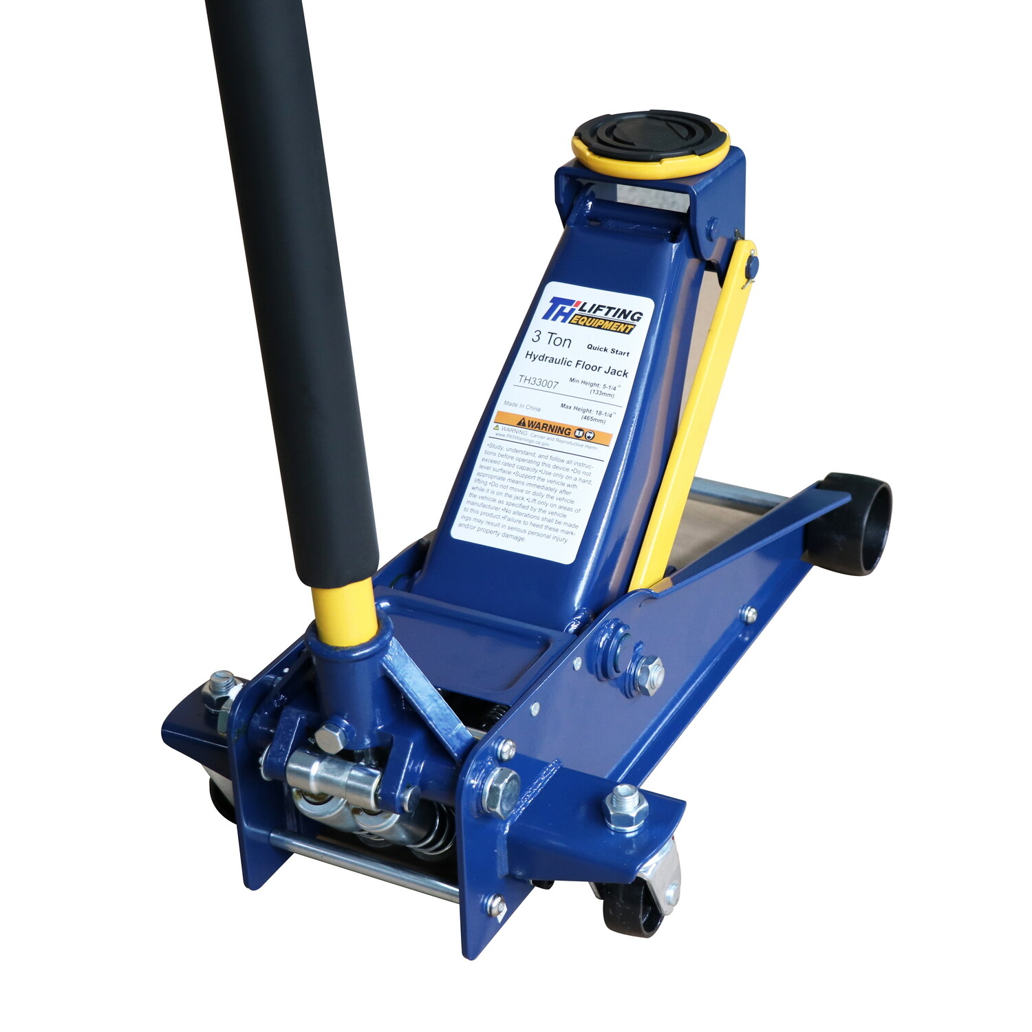 Eisen  3 Ton Heavy Duty Floor Jack, Steel Service Jack with Double Pump Quick