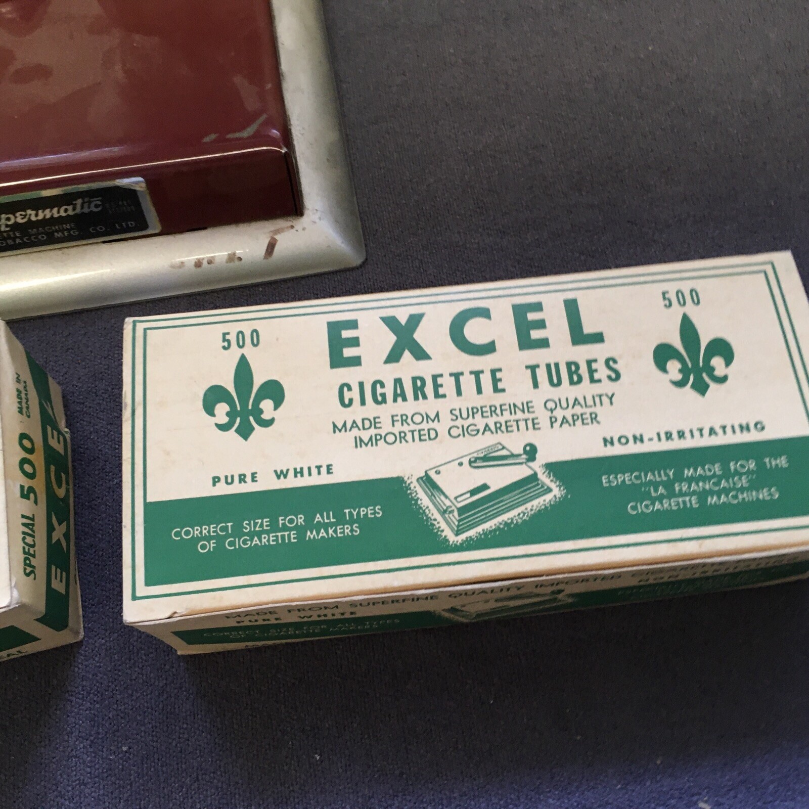 Vintage Premier Suprematism Cigarette Roller And Tubes Used Untested