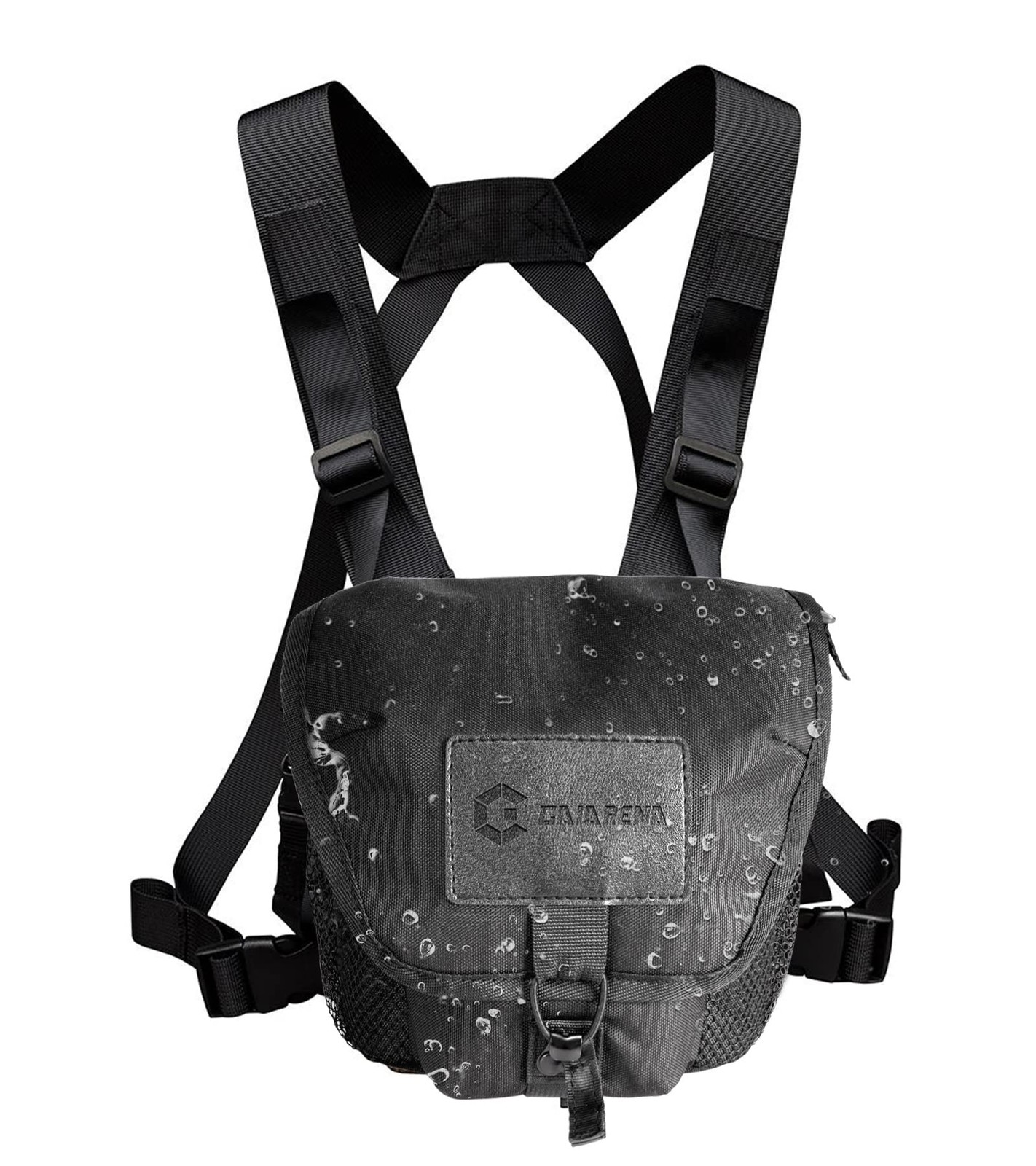GAIARENA Binocular Harness Chest Pack, Mid Size - Regular Version, Black