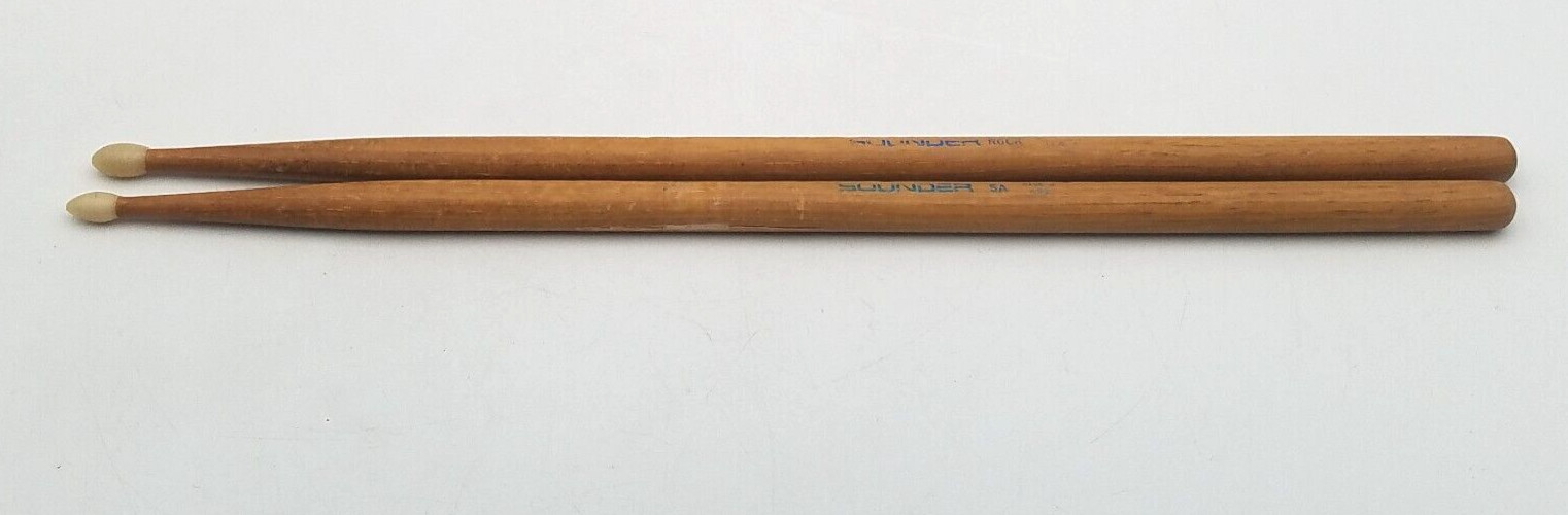 Pair of VTG Sounder 5A Wood Drumsticks 16"