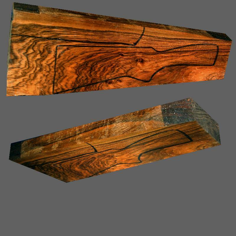 TURKISH WALNUT GUN STOCK BLANK FOR SHOTGUNS (ITEM#B153) CHIRON WALNUT