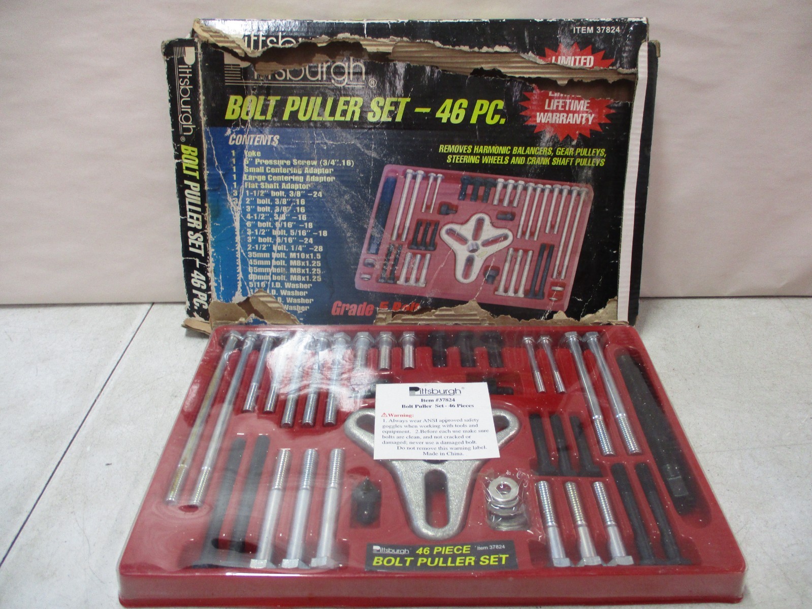 Pittsburgh Bolt Puller Set 46 Pieces