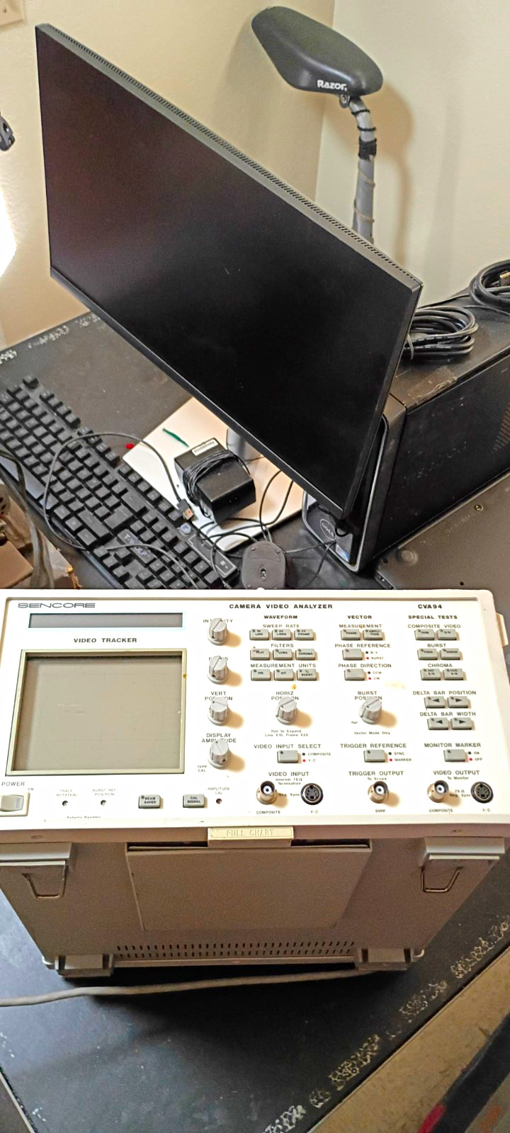 Sencore CVA94 Camera Video Analyzer / RF Network Analyzer Test Instrument