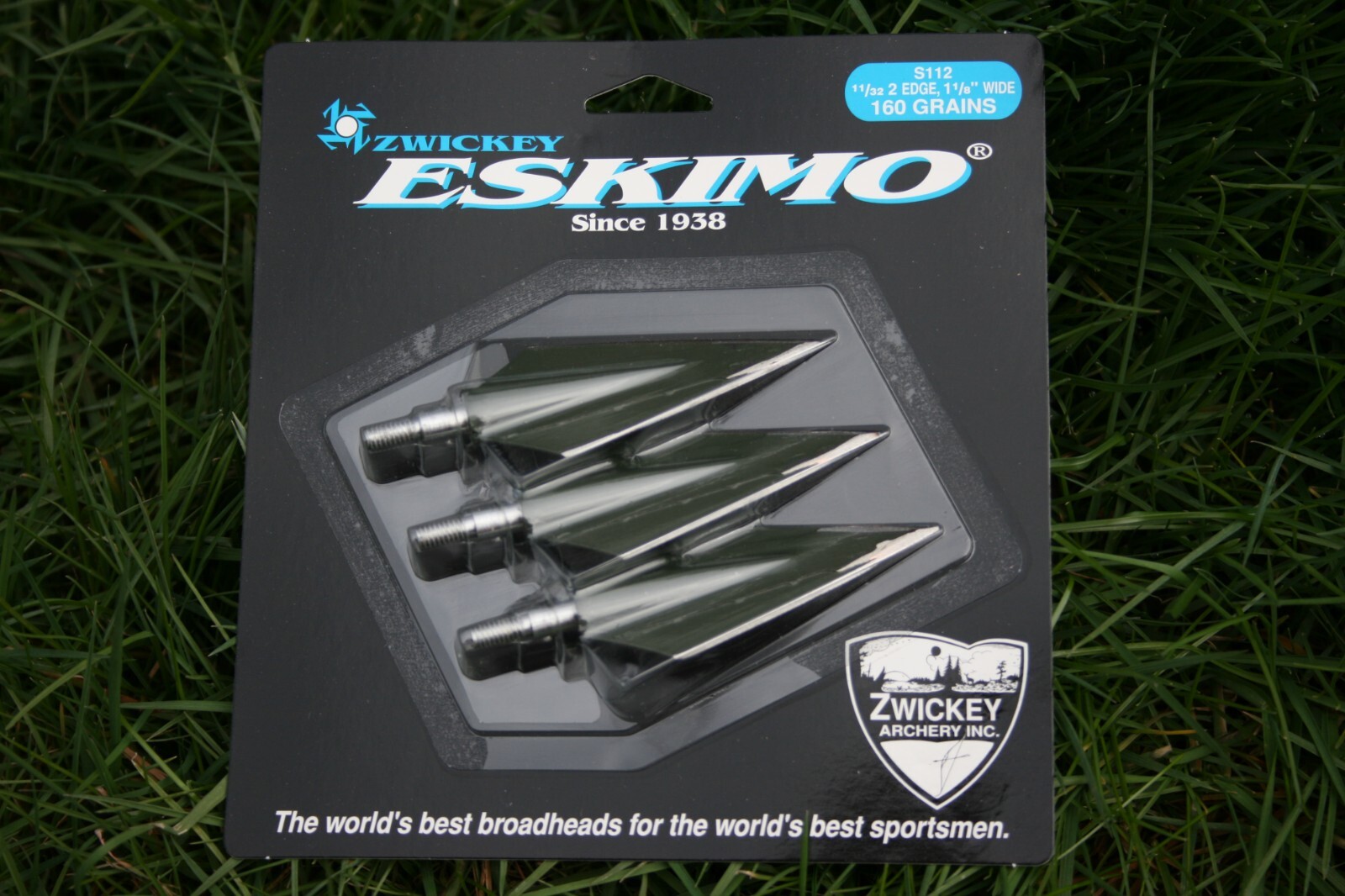 Zwickey Eskimo Screw In 2 Blade Broadheads, 160 grains, 3 pack