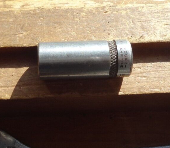 Vintage Dura Chrome 1/4 Gland Nut Socket 4549  USA