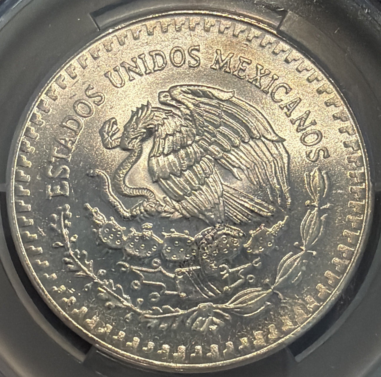 1983-Mo Libertad 1 Onza - CAC UNC 🔥🔥MINT ERROR/PLANCHET FLAW ✳️✳️💥💥