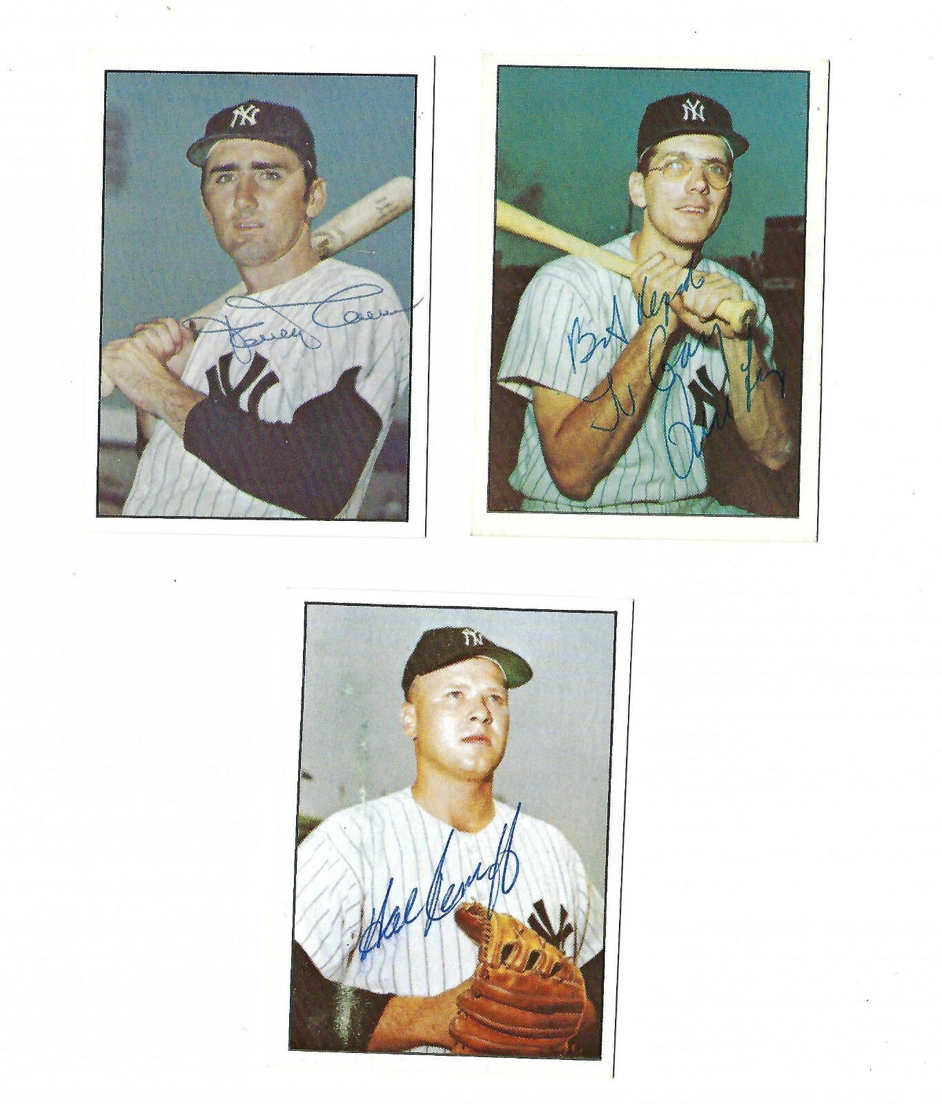 New York Yankees Autographed '78 TCMA Lot of (3) - Linz, Cowan, Reniff