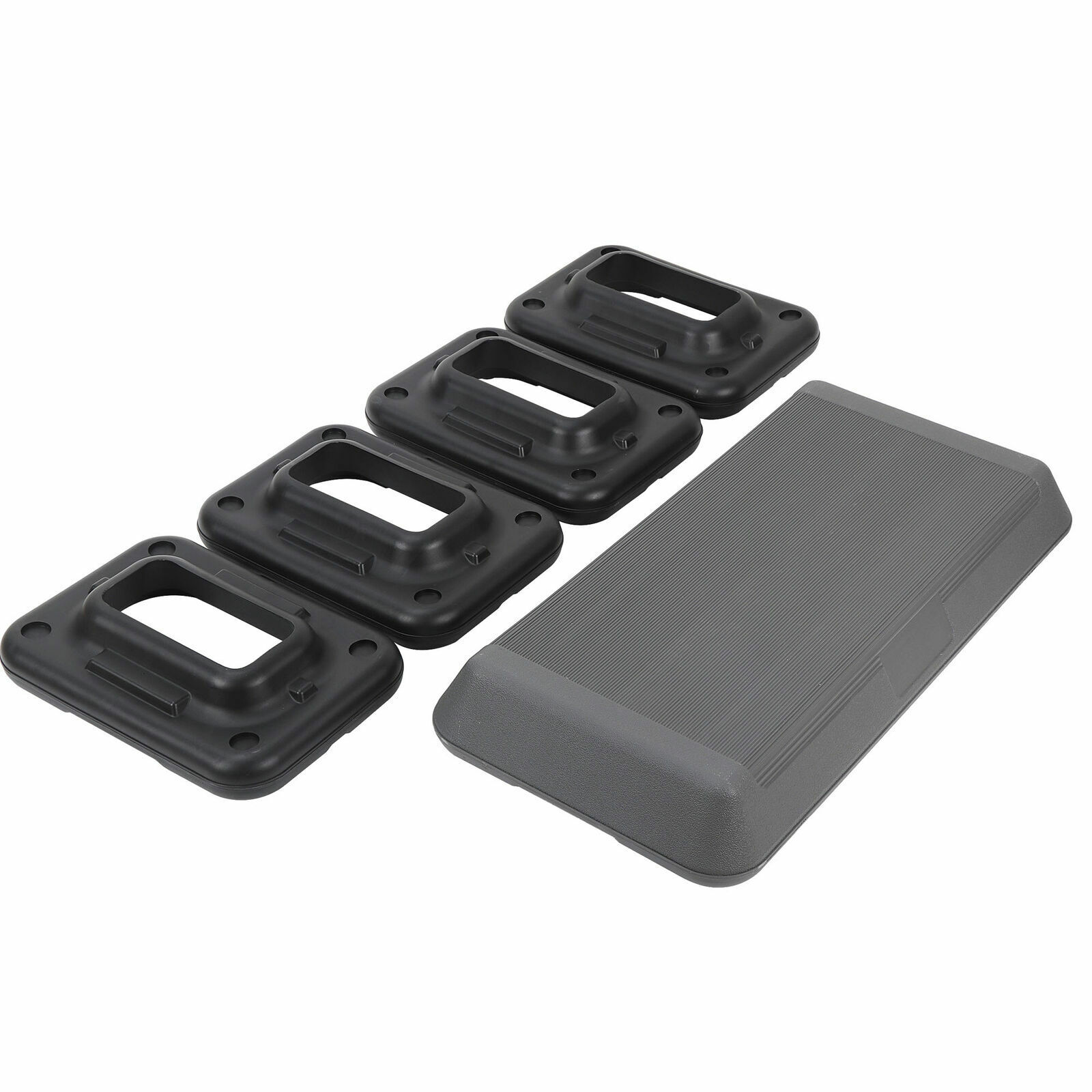 28" Exercise Workout Aerobic Step Adjustable Stepper with 3 Level Risers Home