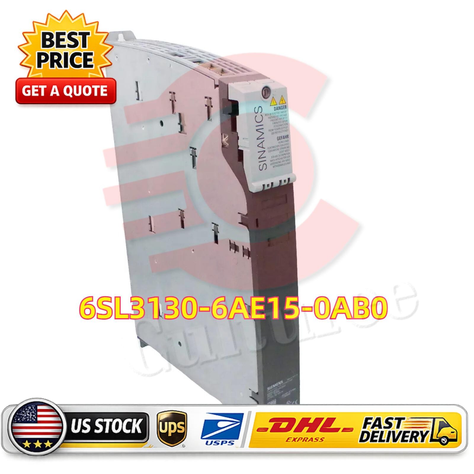 NEW Siemens 6SL3130-6AE15-0AB0 10kW (10HP) Smart Line Module Input 50/60Hz 3AC