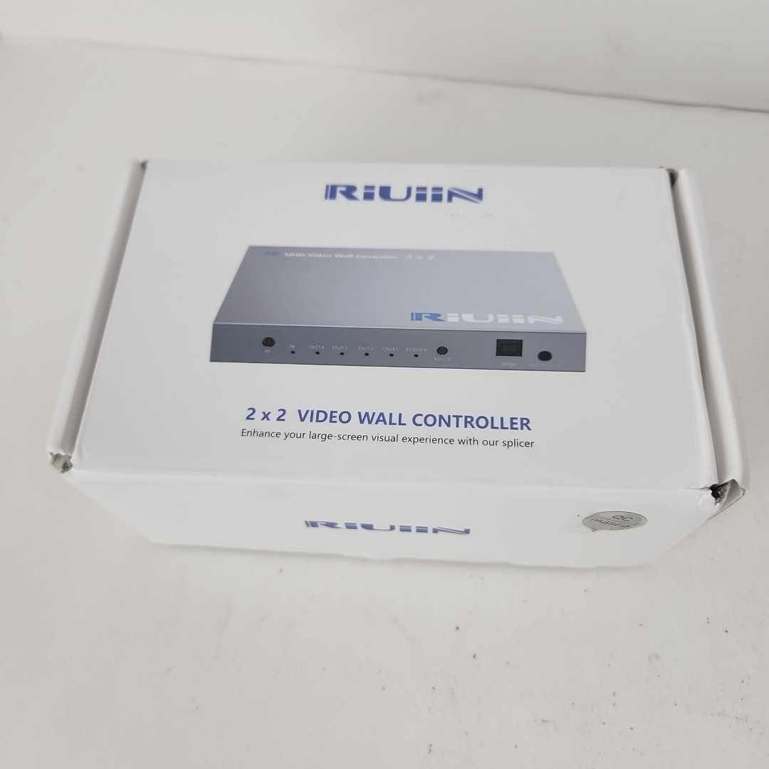 Video Wall Controller 2x2 HDMI 4K Input TV Wall Controller 12 Modes By Riuiin