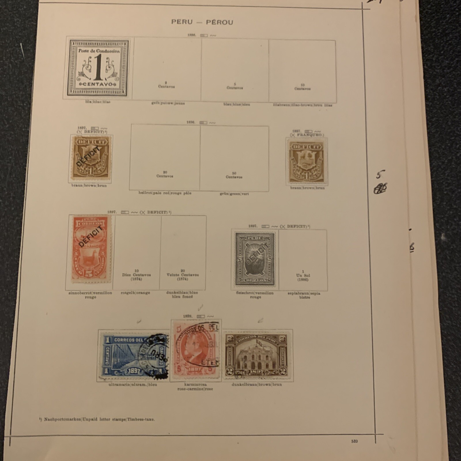Peru Collection Fine Mint Hinged & Used on Pages