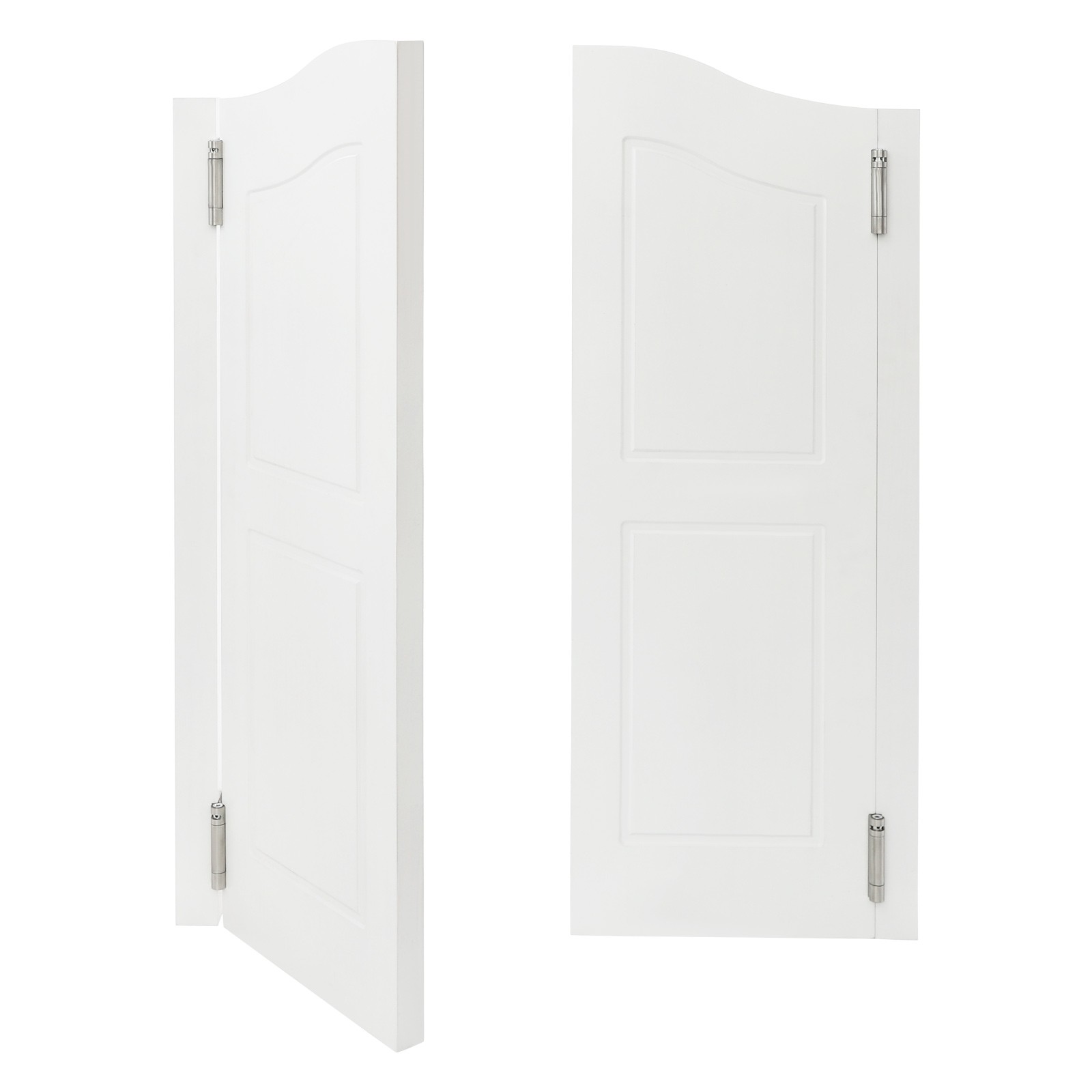 91x107cm Solid Wood Door Partition Door for Shop Entrance Partition White