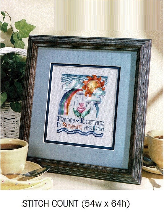 ALL  WEATHER FRIENDS  CROSS STITCH PATTERN ONLY  -   KN   RUU