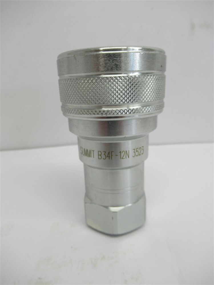 Summit Hydraulics B34F-12N, 3/4″ Hydraulic Quick Connect Female Coupler, 3/4″NPT