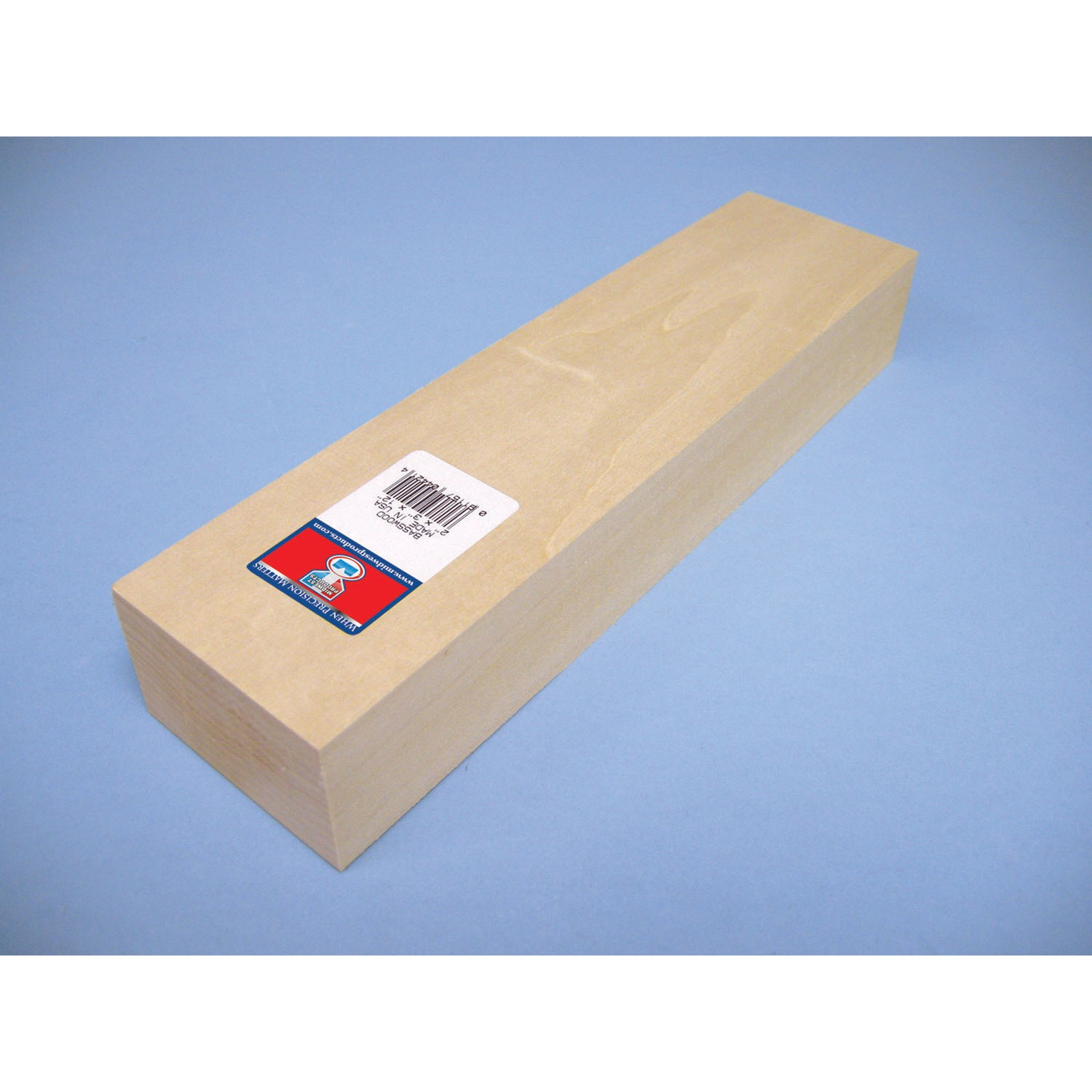 Midwest Products Co. Basswood Carving Block 2x3x12 MID4421 Wood Building