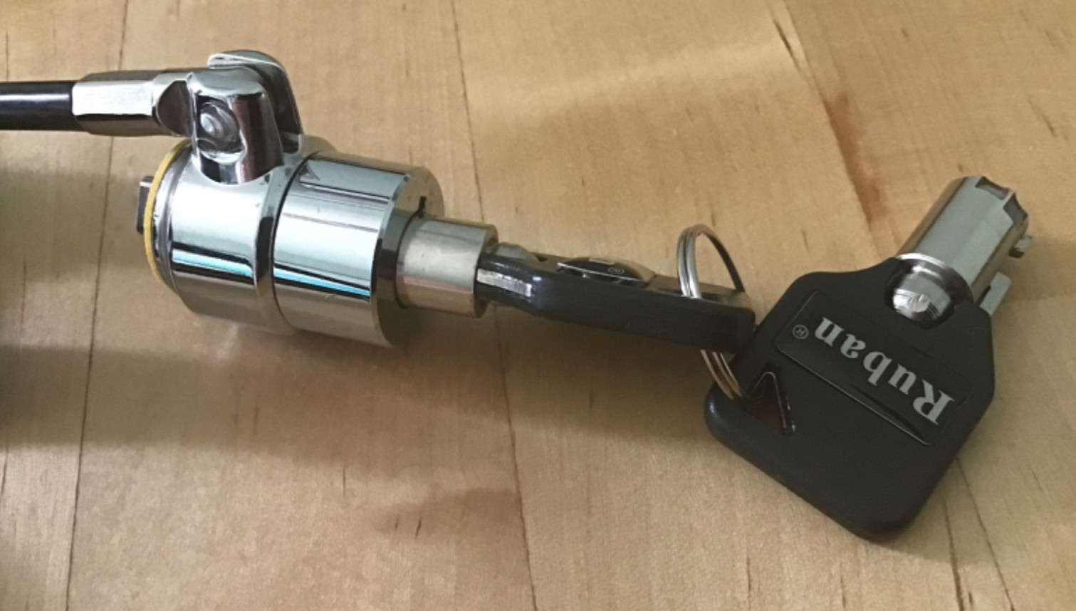 Laptop Lock, Ruban Cable, with Keys and 6 ft long cable