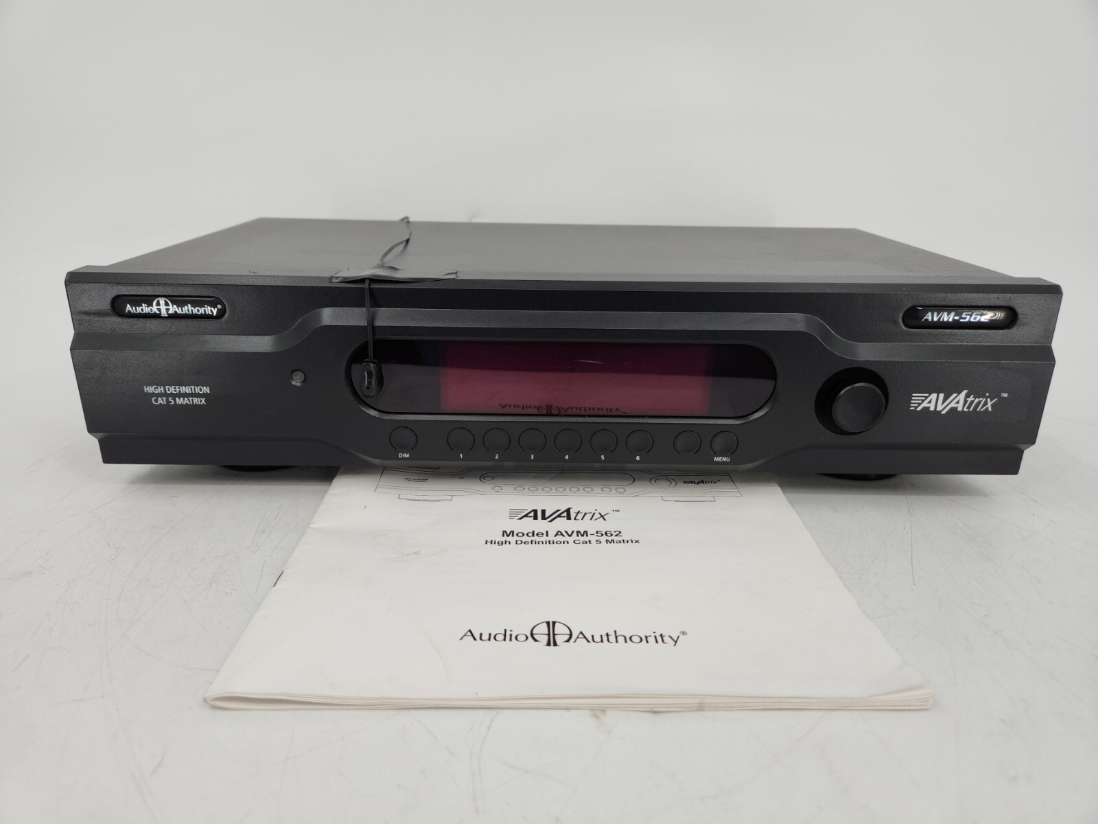 Audio Authority AVM-562 High Definition CAT 5 Matrix AS-IS Untested CG-0219