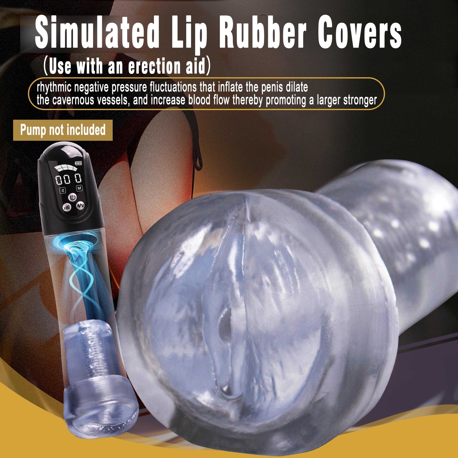 Short/Long Silicone Replacement Donut Sleeve for Penis Pump Vacuum Male Enhancer