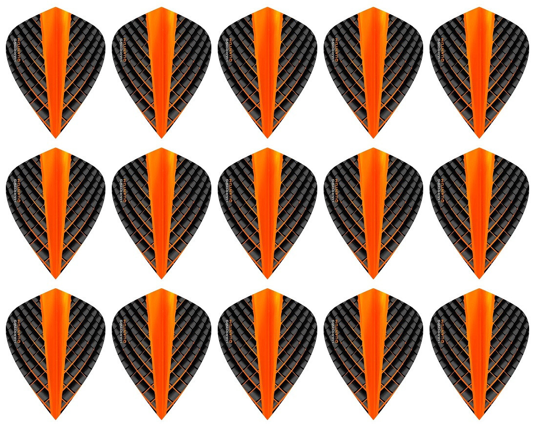 5 Sets Harrows Quantum Kite Dart Flights – Ships w/ Tracking - Orange