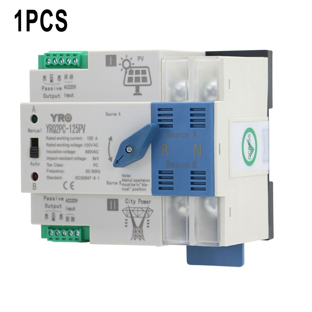 Transfer Switch Control Switches Electrical Equipment 2P125A Automatic