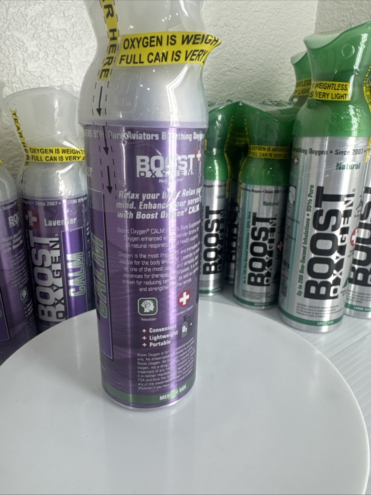 Boost Oxygen Energy Calm Lavender 5 Liter Canister Respiratory