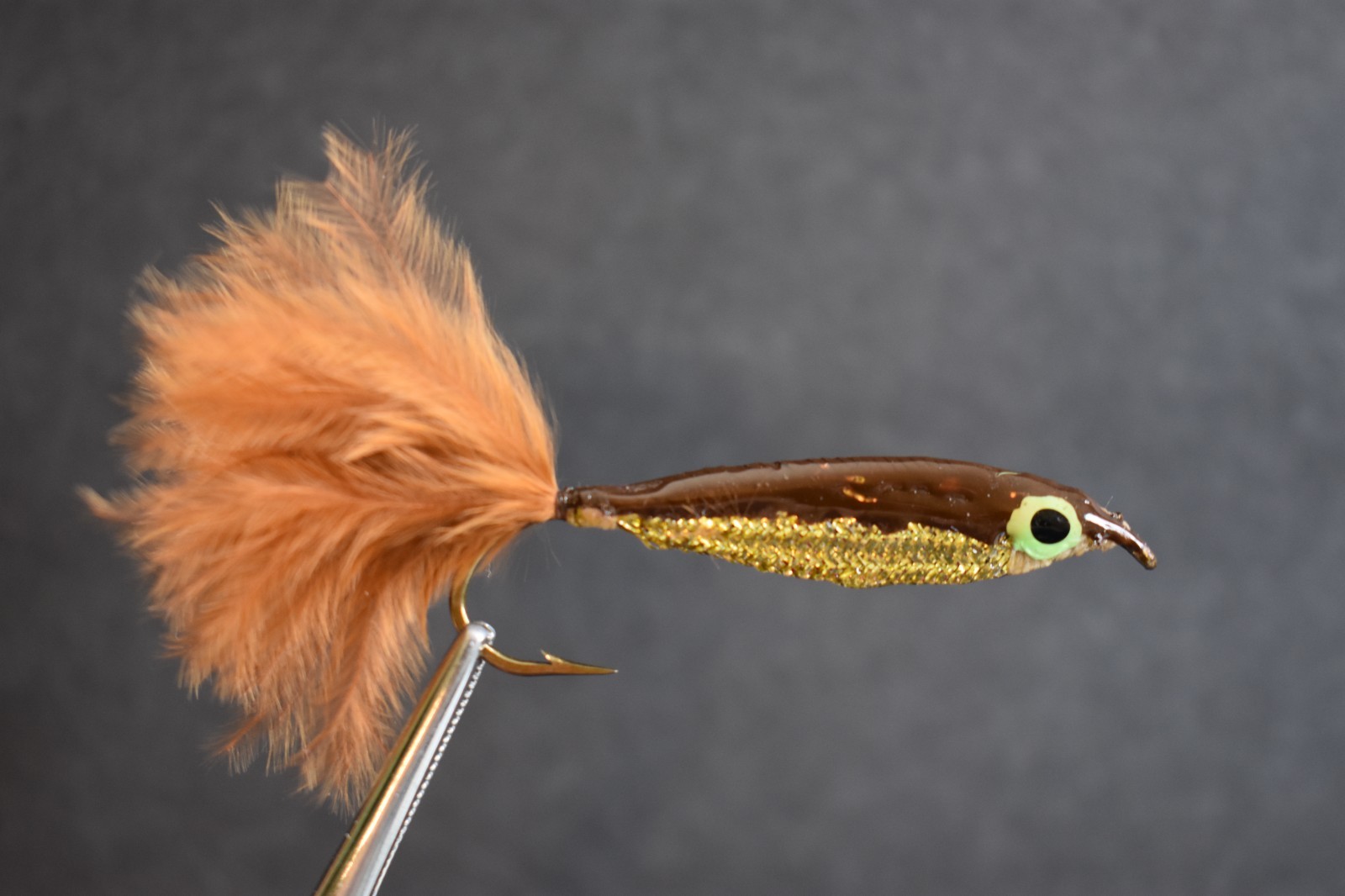 Brown & Gold EPOXY MINNOW Nymph Fishing Flies 1 Fly, U Choose