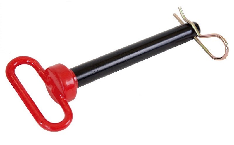 Red Handle Hitch Pin 12" OAL x 1.25" Diameter w/ 8.5" Usable Length S70057200