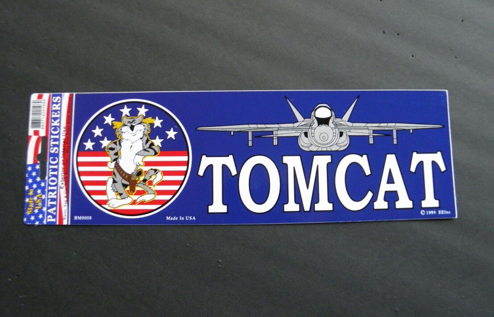 US Air Force USAF TOM CAT TOMCAT Bumper Sticker made in the USA 9.5 x 3.7 inches