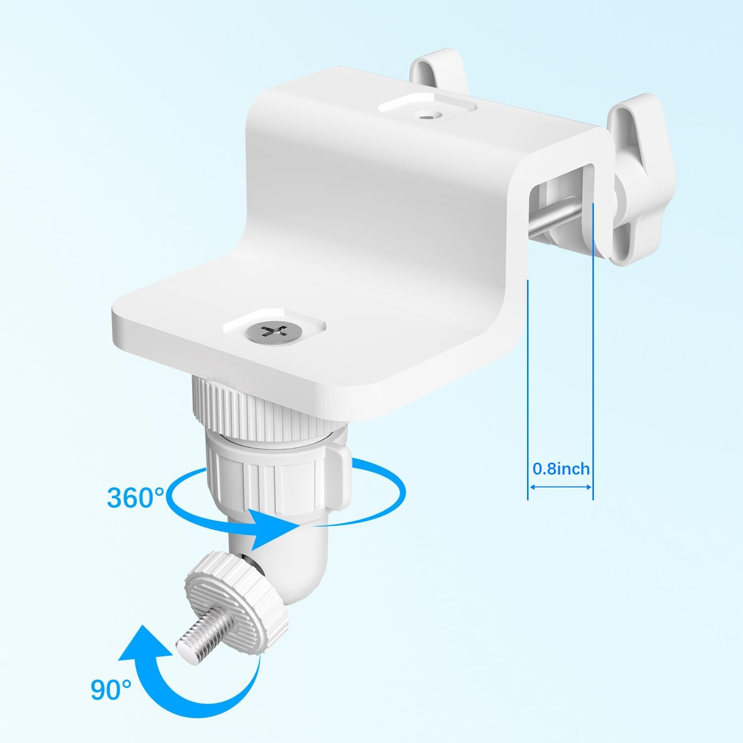 2 Pack Gutter Mount Compatible with eufyCam 2C/2C Pro, 2/2 Pro, 3C/S300, 3/S3...