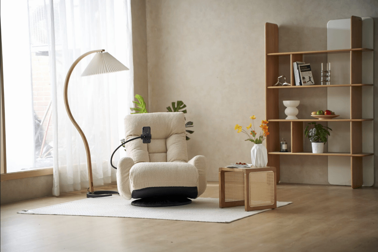 Adjustable head and waist, game chair, lounge chair in the living room, 360 de