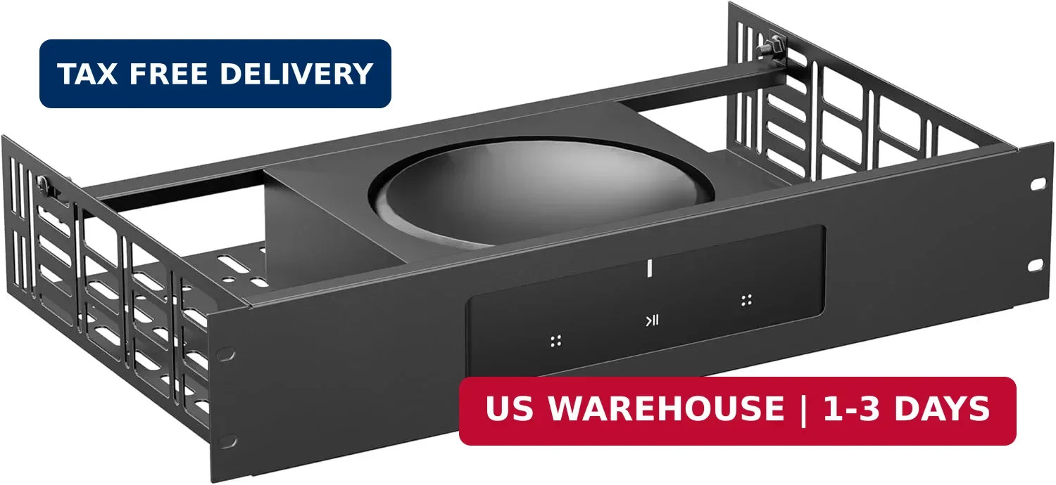 ynVISION.DESIGN Custom Rack Shelf Compatible with SONOS AMP | Rack Mountable | 1