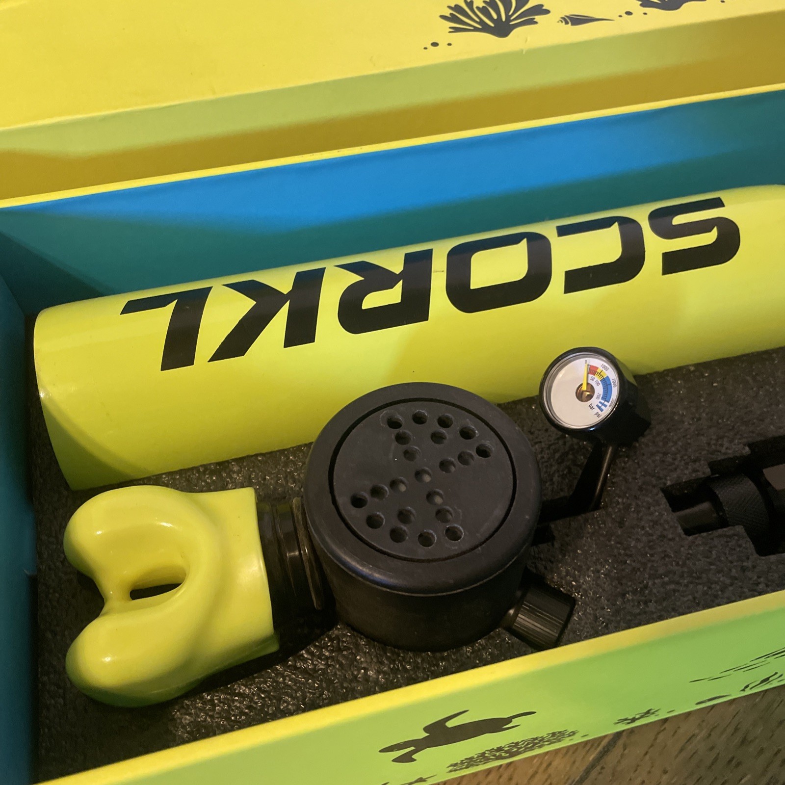Scorkl Scuba (2) Regulator Tanks and Pump Bundle Pack