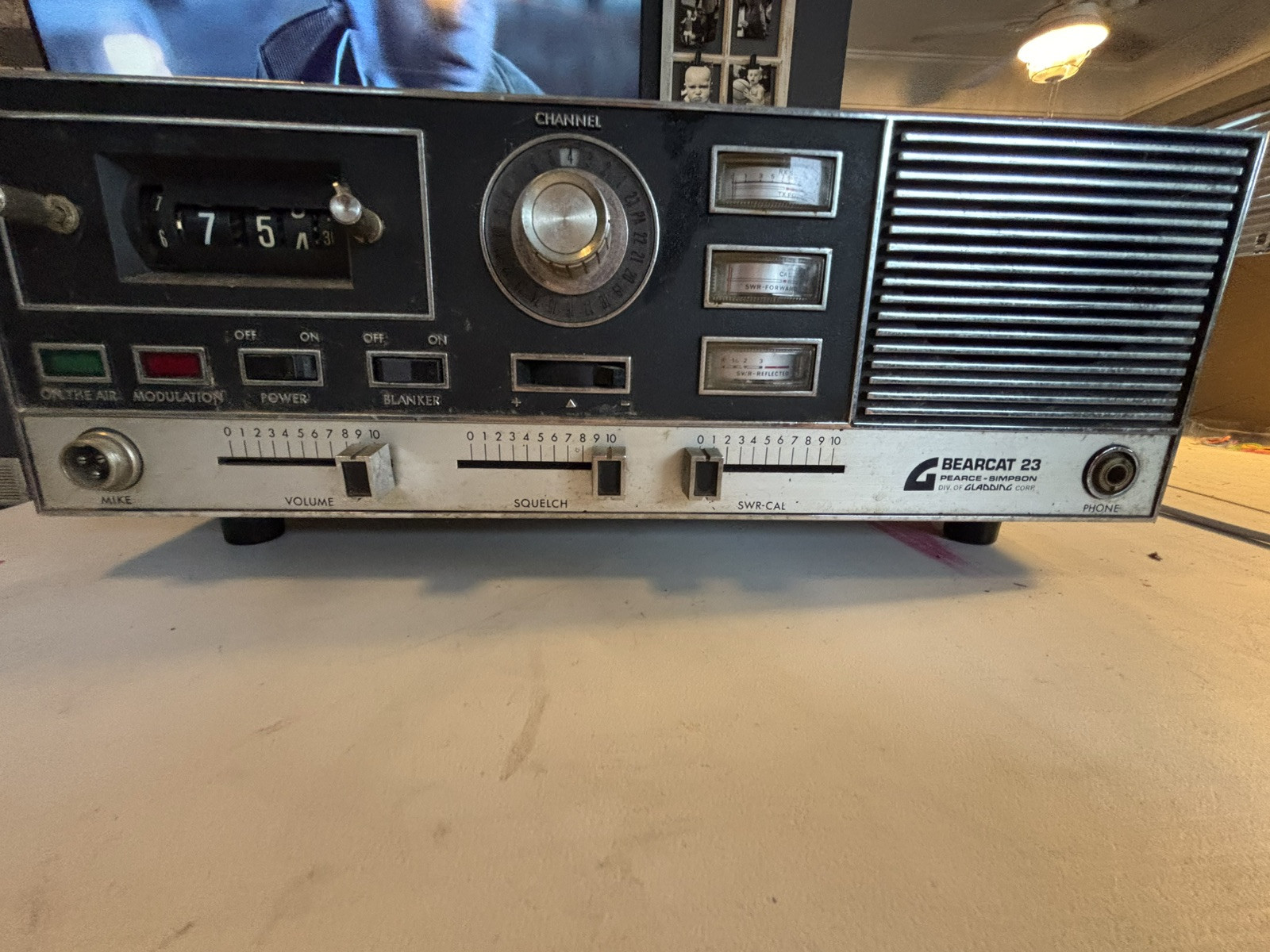 PEARCE SIMPSON BEARCAT 23 CHANNEL BASE CB RADIO