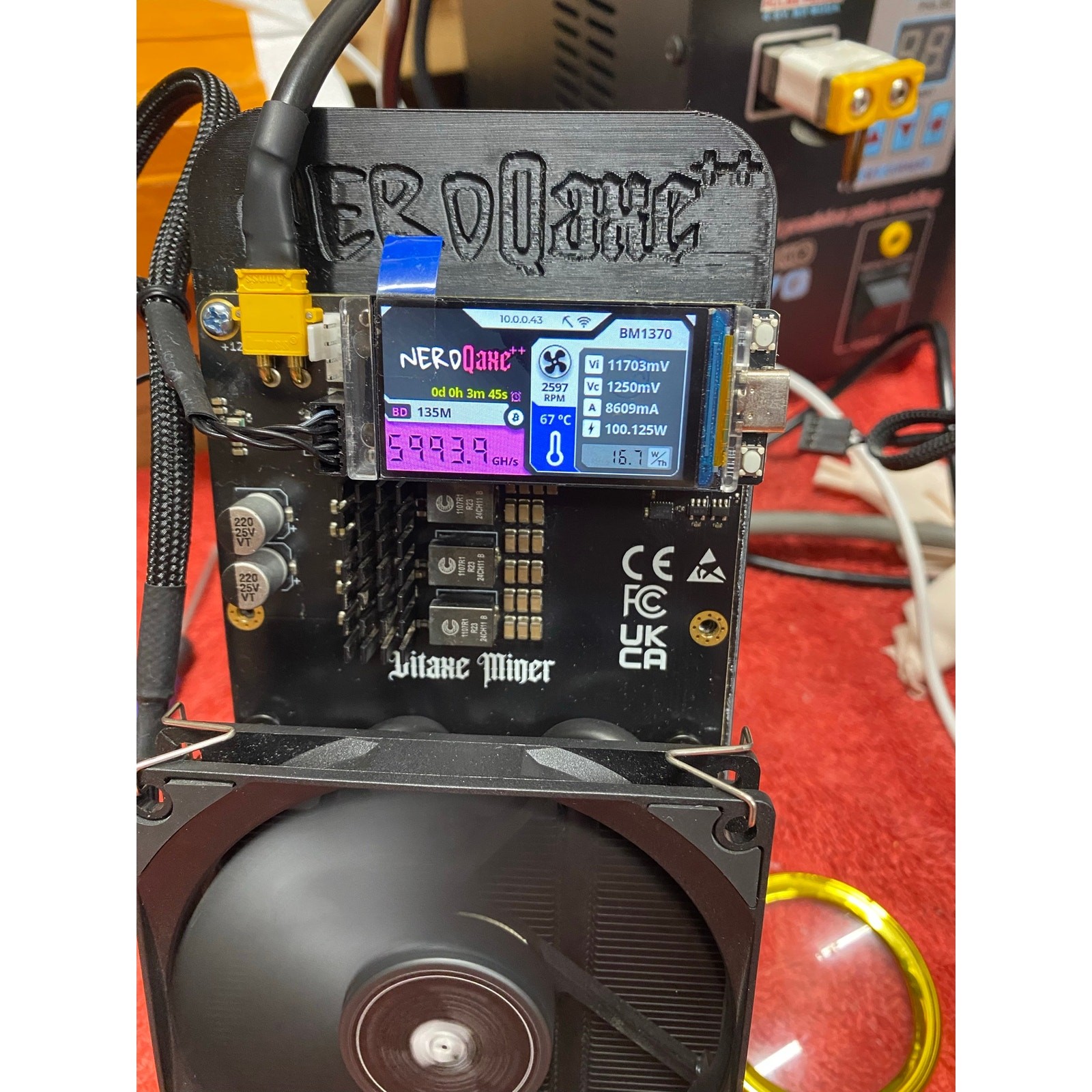 NerdQaxe++ 6Rev 6Th with PSU