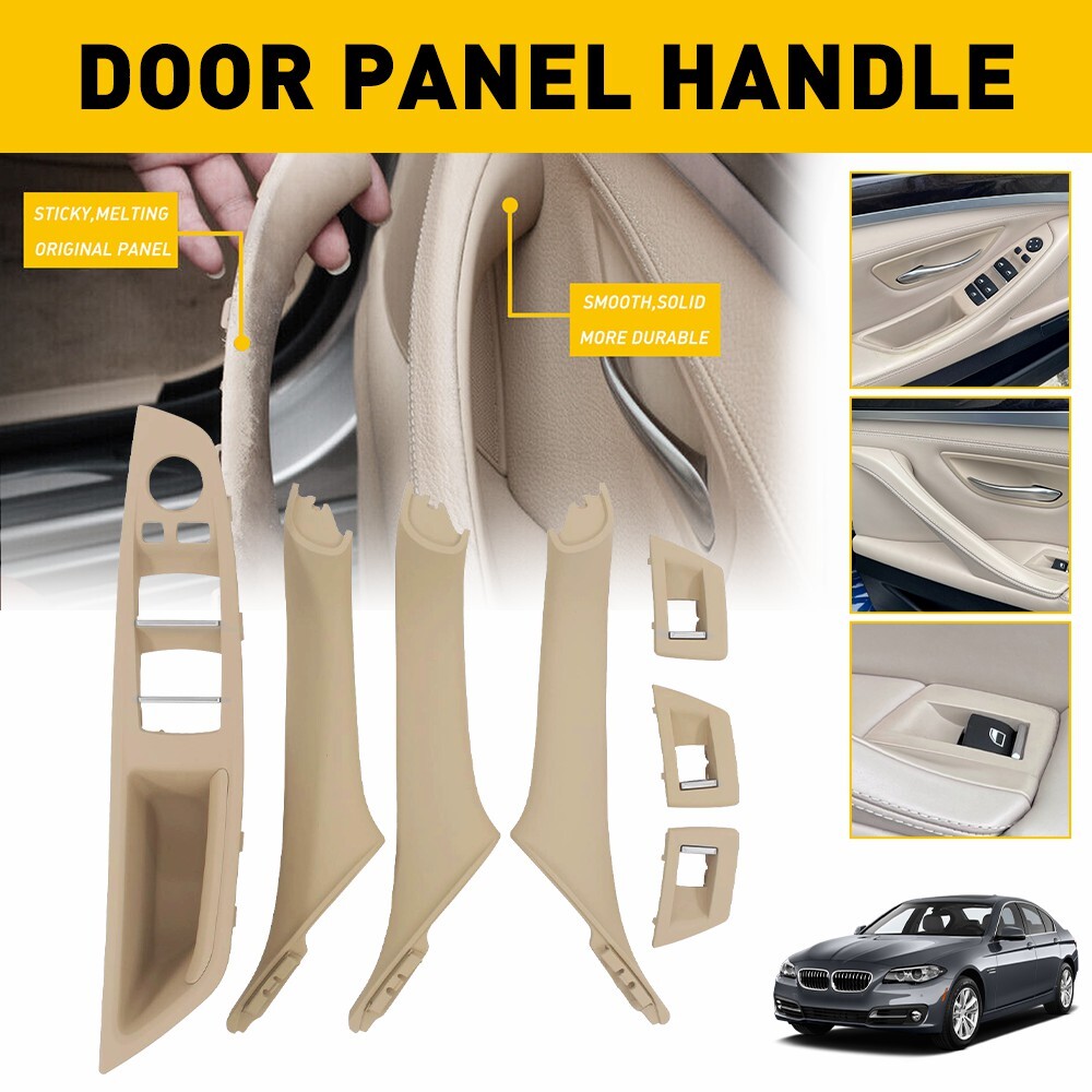 Interior Door Panel Handle Pull Trim Cover For BMW F10 F11 520i 528i 530i 535i