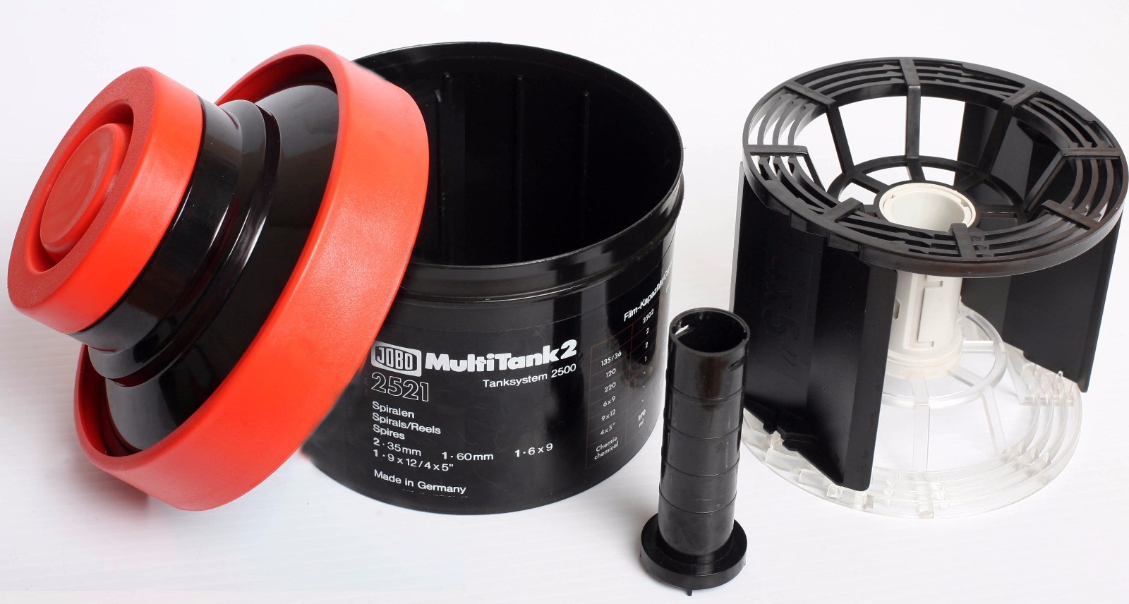 Jobo 2520 Multitank 2 + 2509 4X5 Reel with Inversion Lid