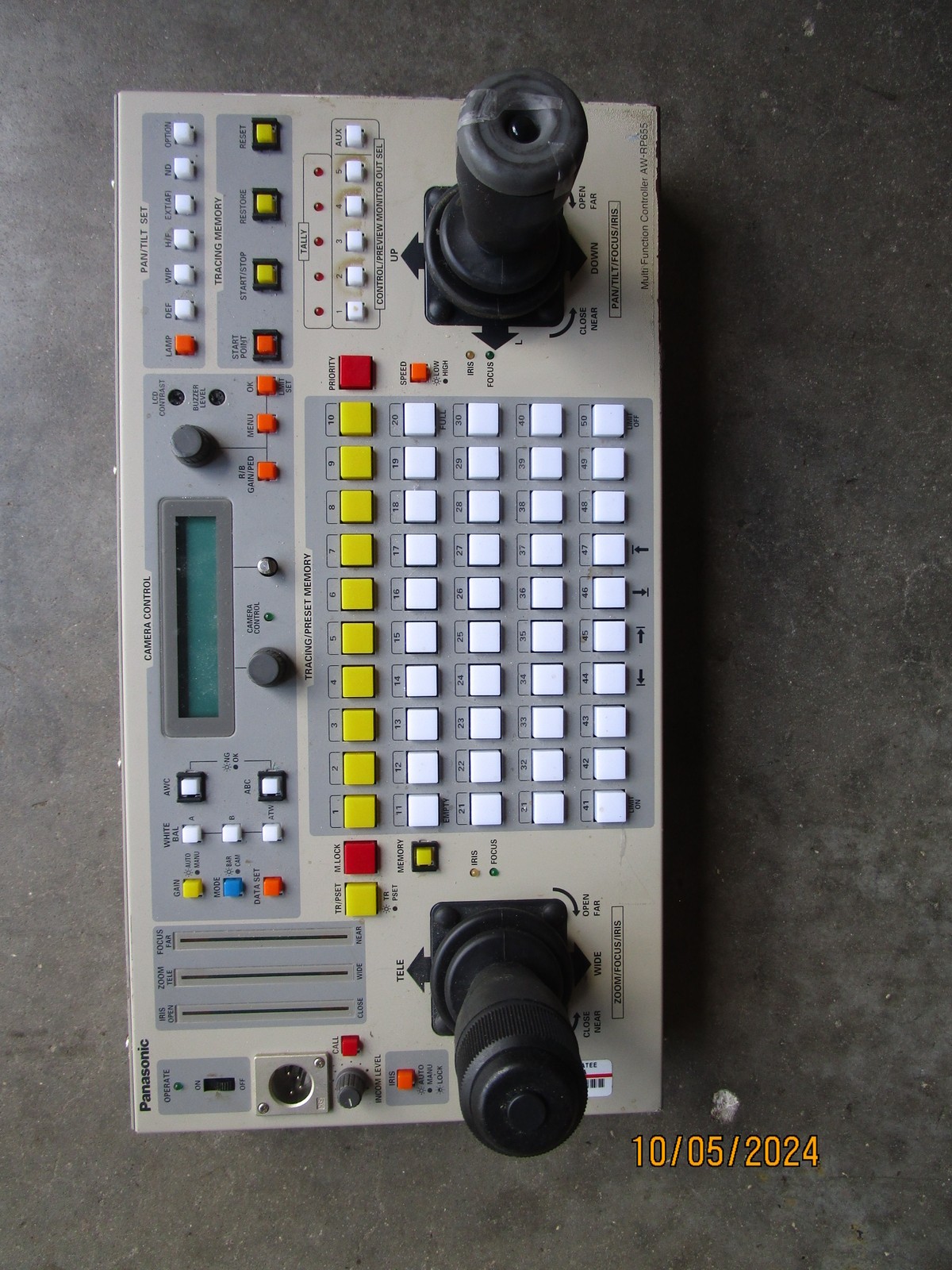 Panasonic AW-RP655 Camera Control Untested