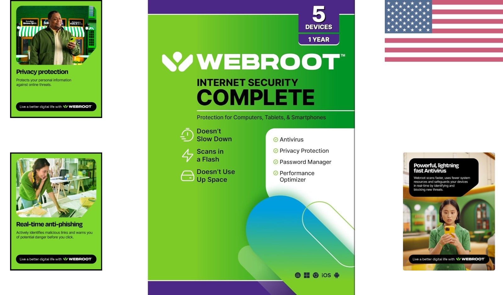 25GB Cloud Backup & Optimizer: Internet Security Complete for 5 Devices, 1