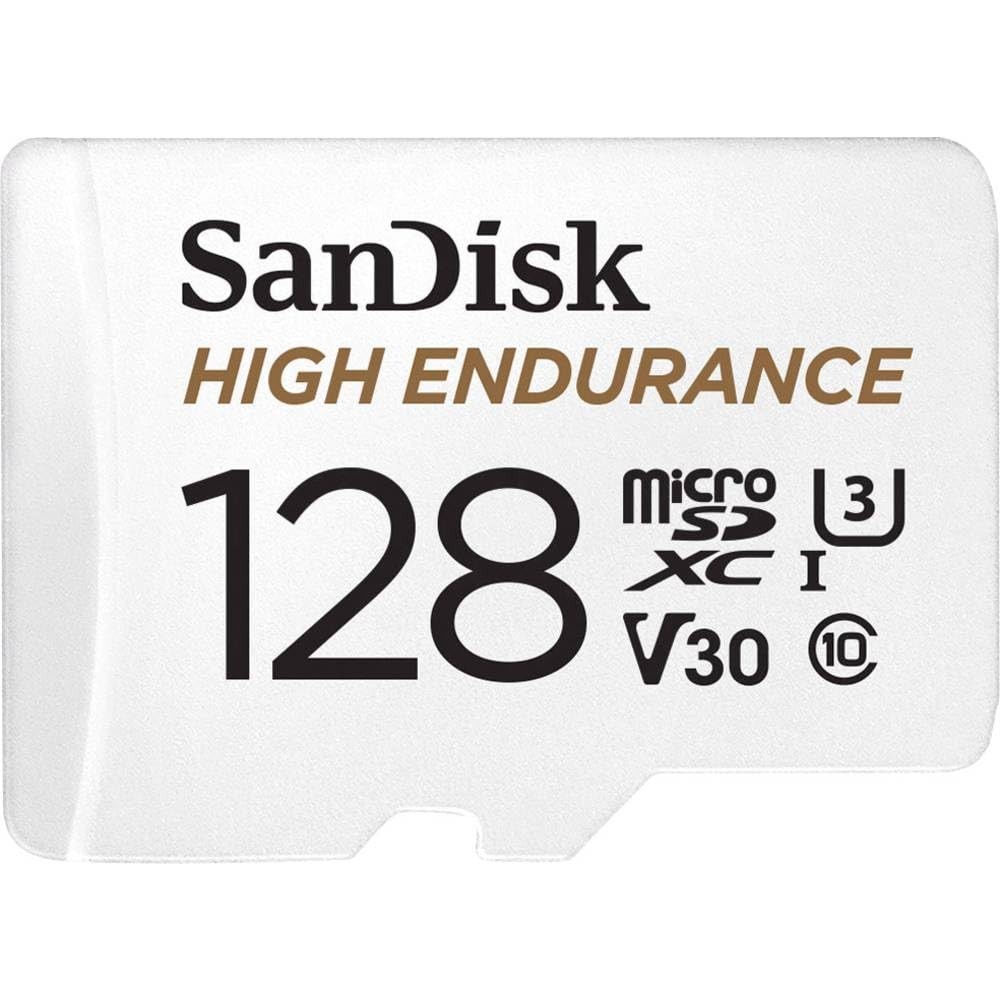 SanDisk 128GB High Endurance microSDXC Memory Card with Adapter for Dash Cams