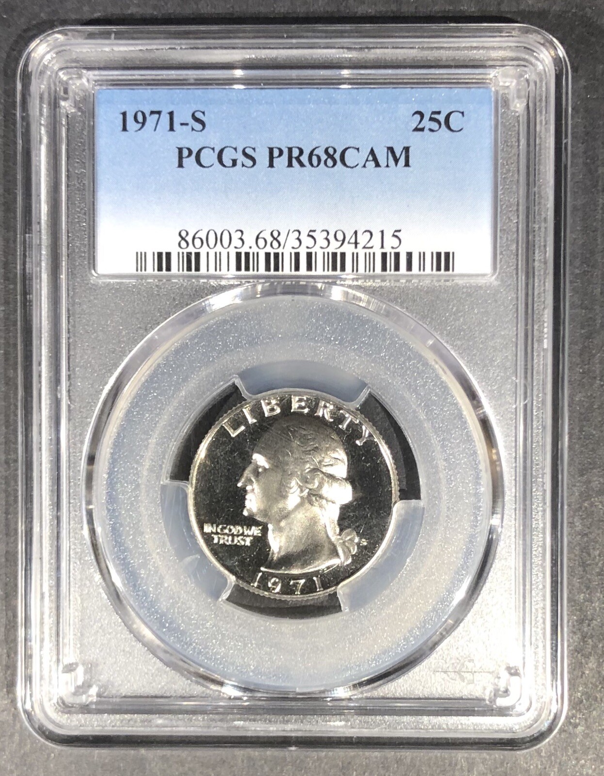 1971-S Proof Washington Quarter PCGS PR-68 CAM, Buy 3 Items, Get $5 Off!!