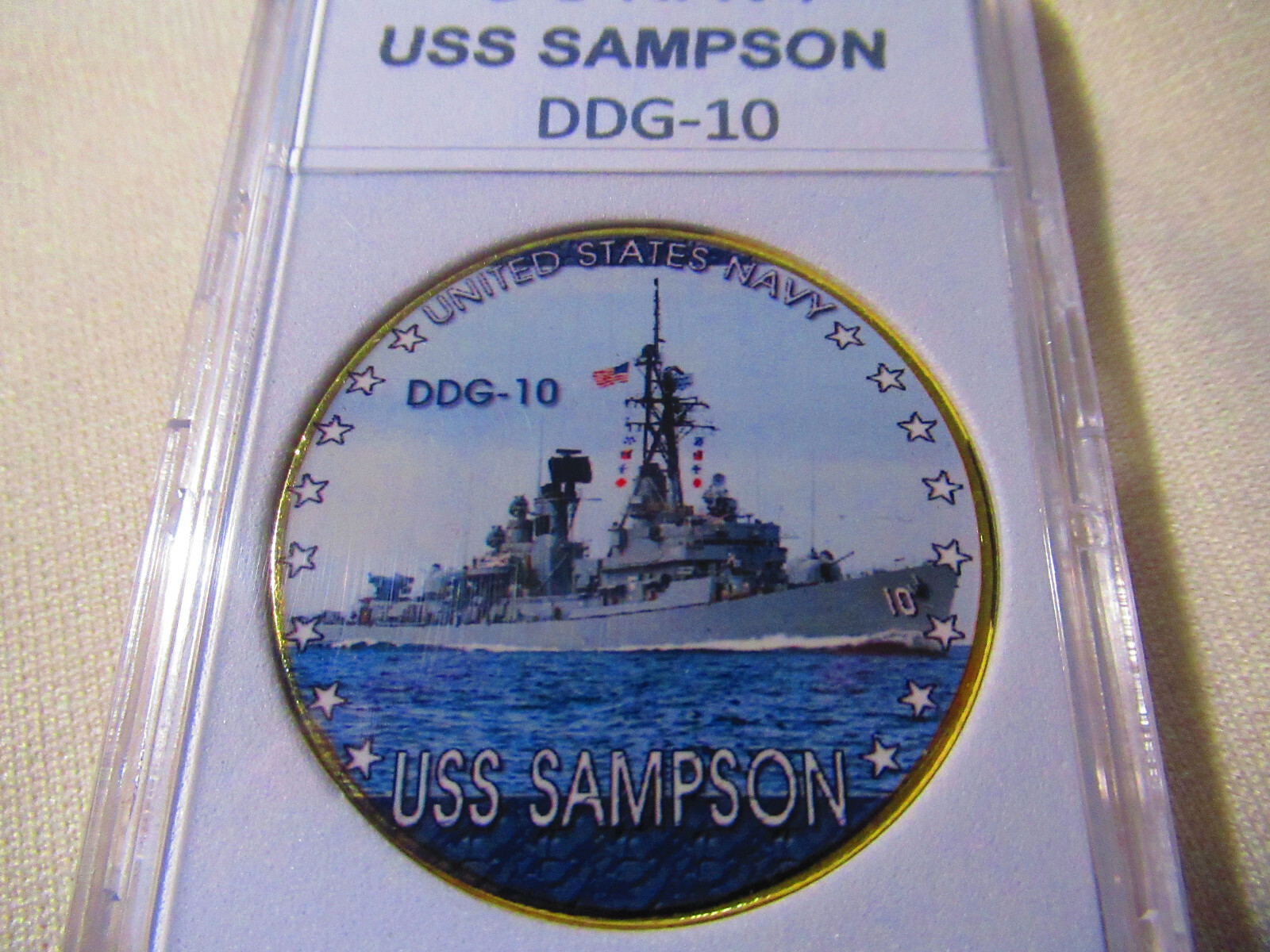 US NAVY - USS SAMPSON (DDG-10) Challenge Coin