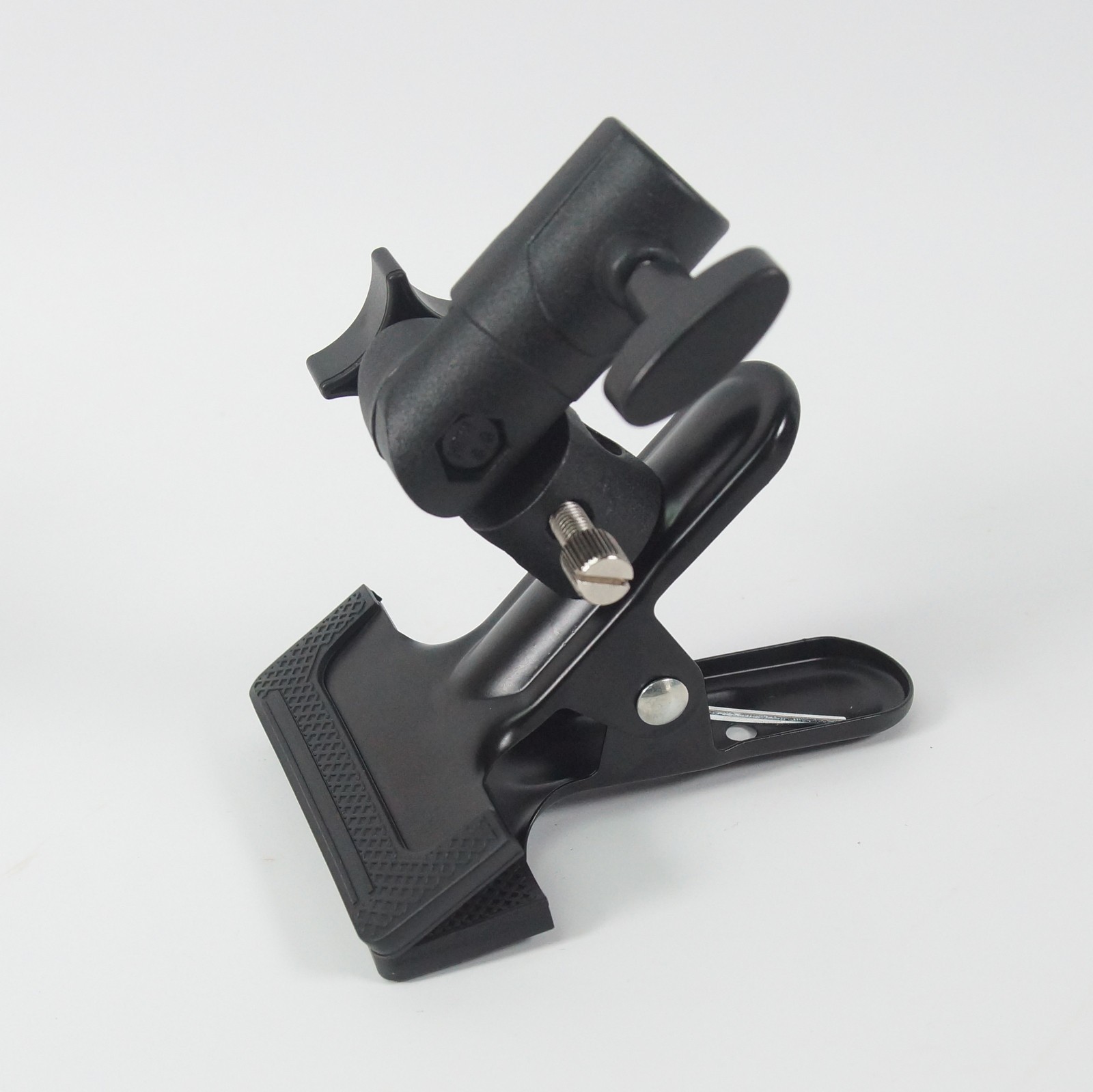 2xPhoto Studio Reflector Clip E Shape Clamp Swivel Mount Adapter For Light Stand
