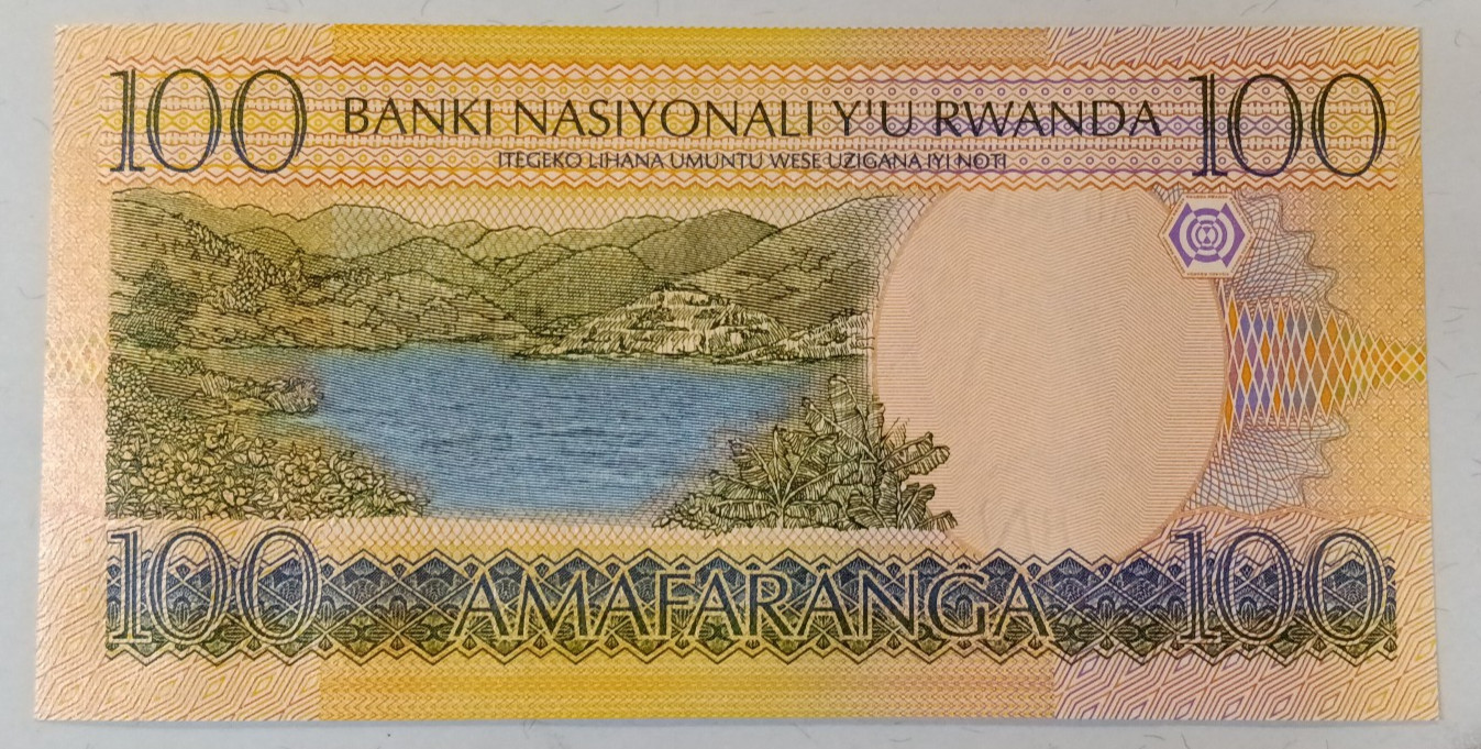 Rwanda 2003 - 100 Francs - UNC Plowing Oxen