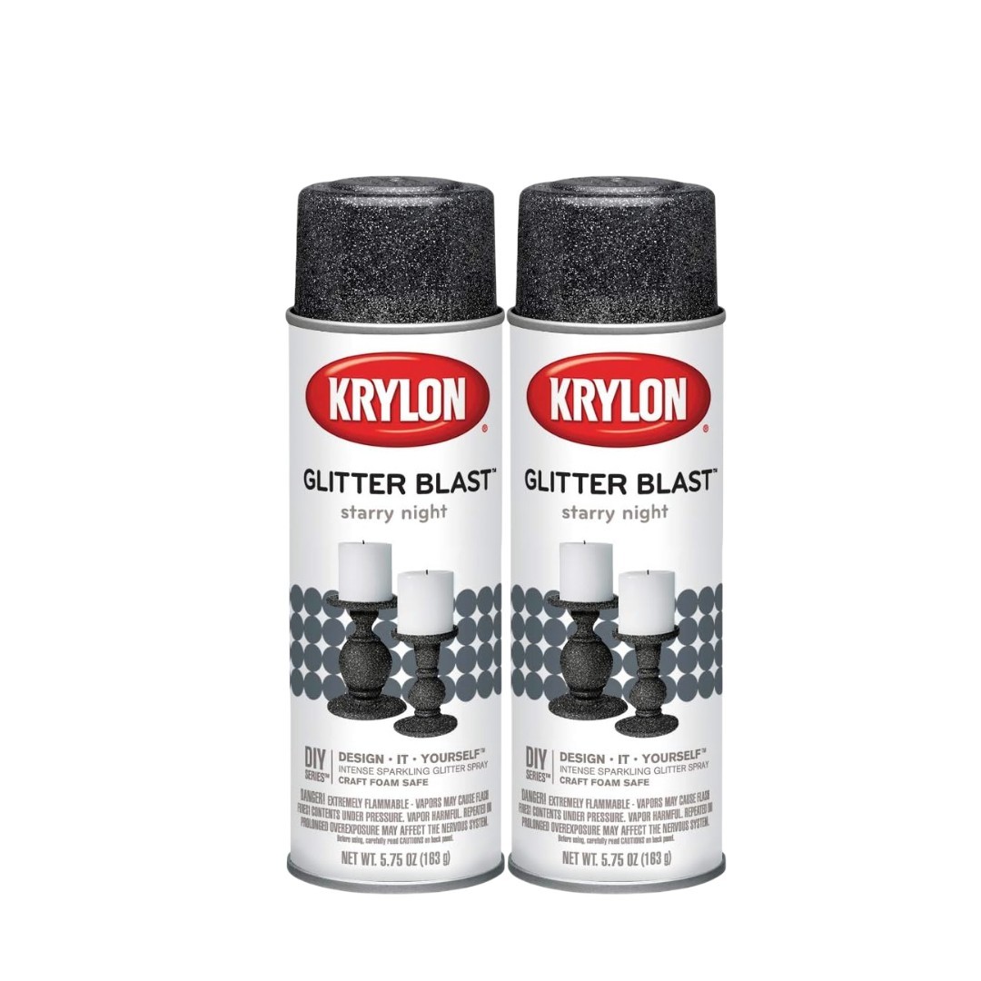 KRYLON 3805 -- Glitter Blast Starry Night 5.75 oz 2 Pack