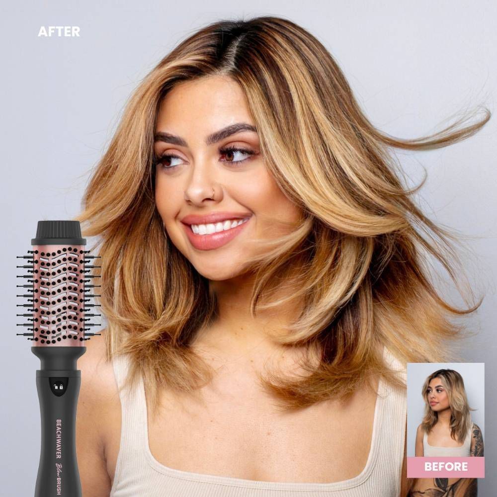 BEACHWAVER Co. Blowout Brush - Midnight Rose