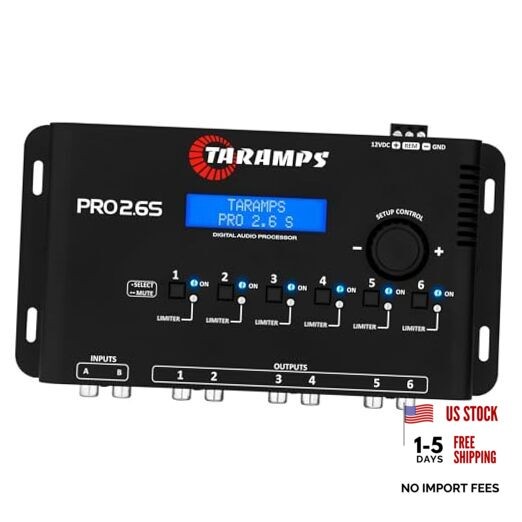 Pro 2.6S Digital Signal Processor Equalizer 3-band Graphic Equalization 6