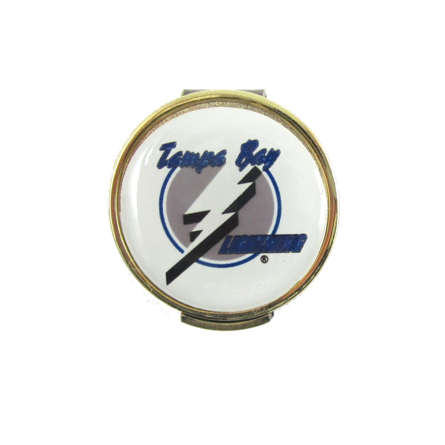 Tampa Bay Lightning Golfers Hat Clip with Golf Ball Marker
