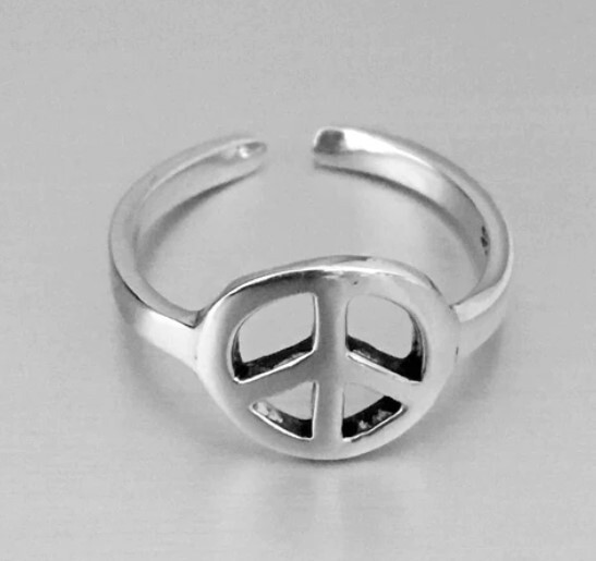 Solid Metal Adjustable Toe Ring White Gold Plated Silver New Year GIFT 4 HER