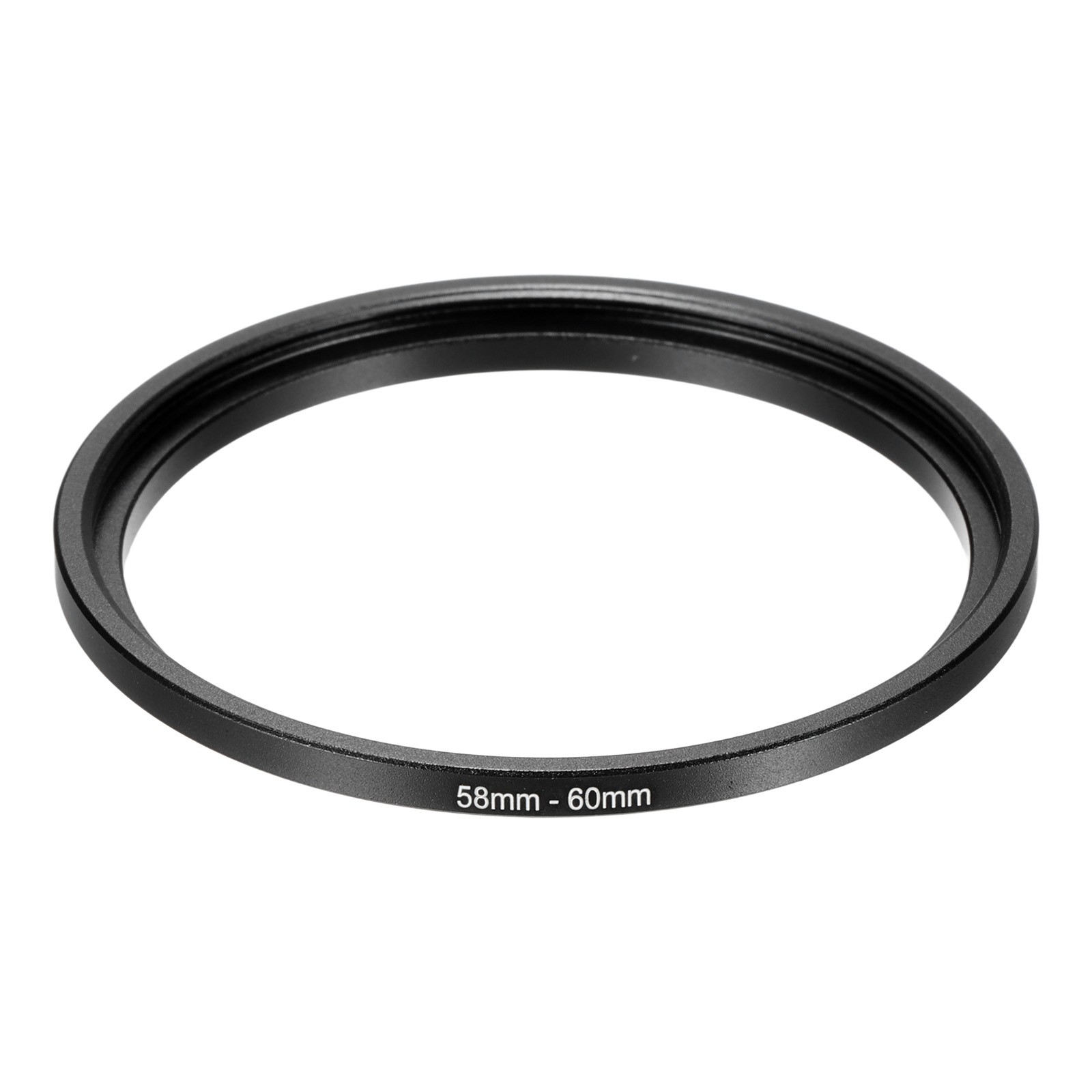 58mm Male 60mm Female Step Up Ring Adapter for ND IR DSLR, Black