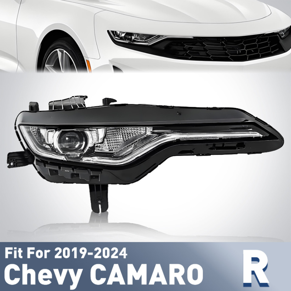 LED Headlight For 2019-2024 Chevy Camaro w/ LED DRL Projector Passenger Side